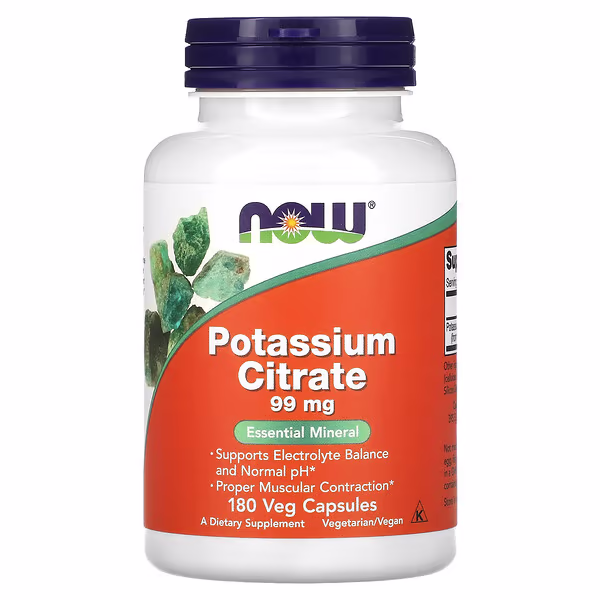 Citrate de potassium, 99 mg