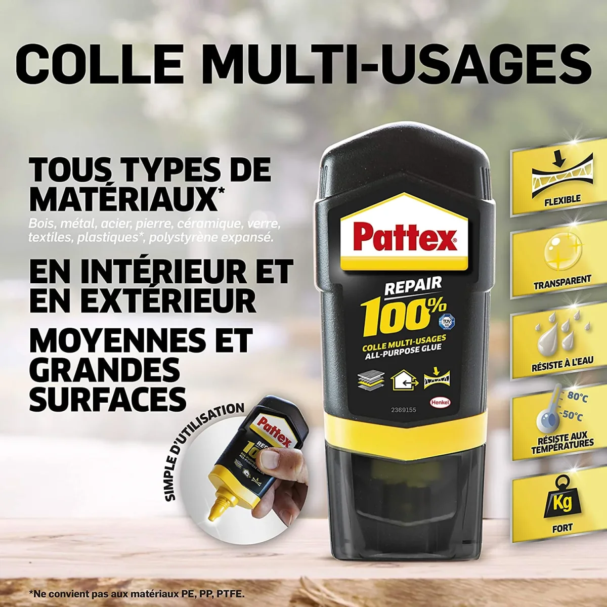 PATTEX REPAIR COLLE 100 % MULTI-USAGES – Image 5