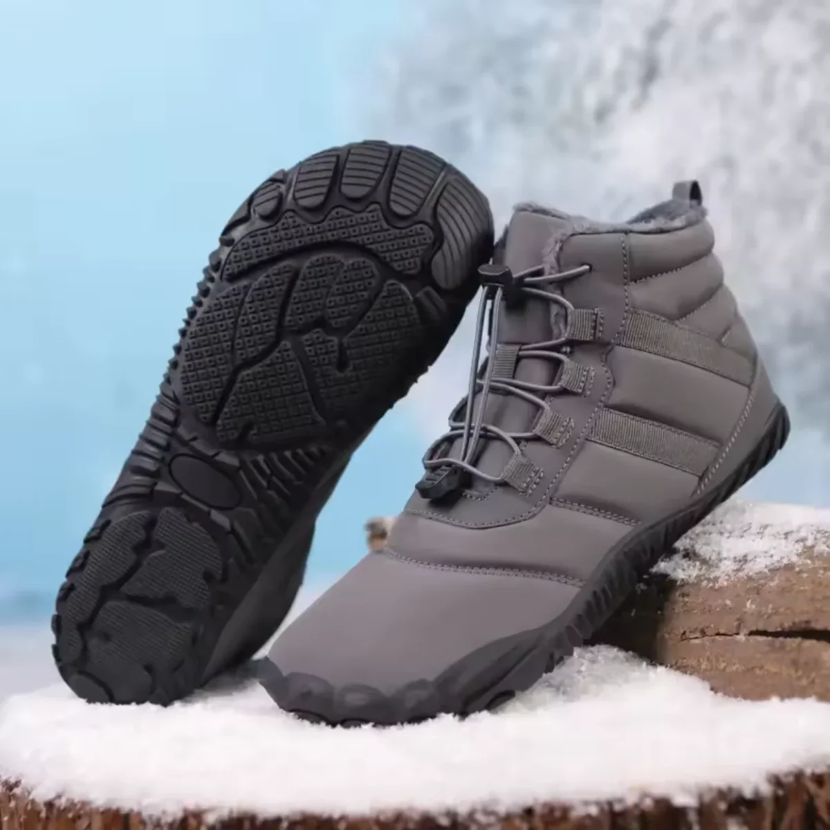 Bottes Antidérapantes d’Hiver Imperméables Unisexe – Image 8