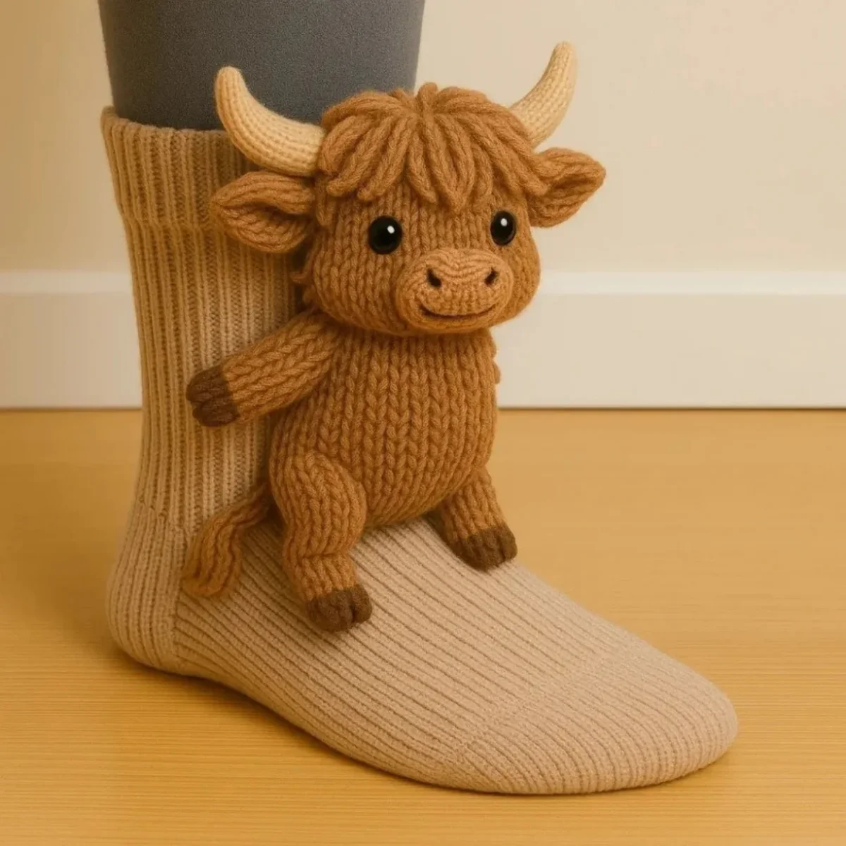 Chaussettes Tricotées 3D Animaux Mignons – Image 5