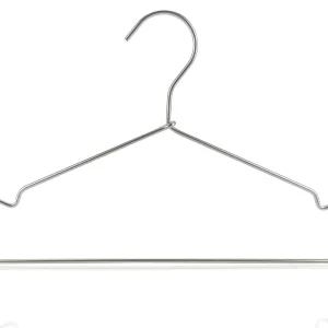 LINA - Cintre en aluminium avec encoches et barre pour chemises robes et ensembles