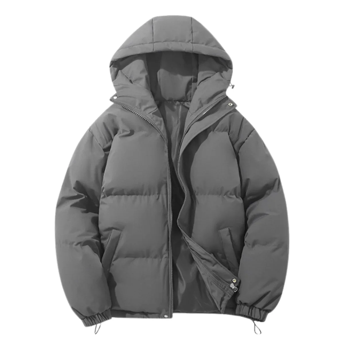 Manteau d’Hiver Unisexe Rembourré en Coton avec Capuche Amovible – Confort et Chaleur – Image 5