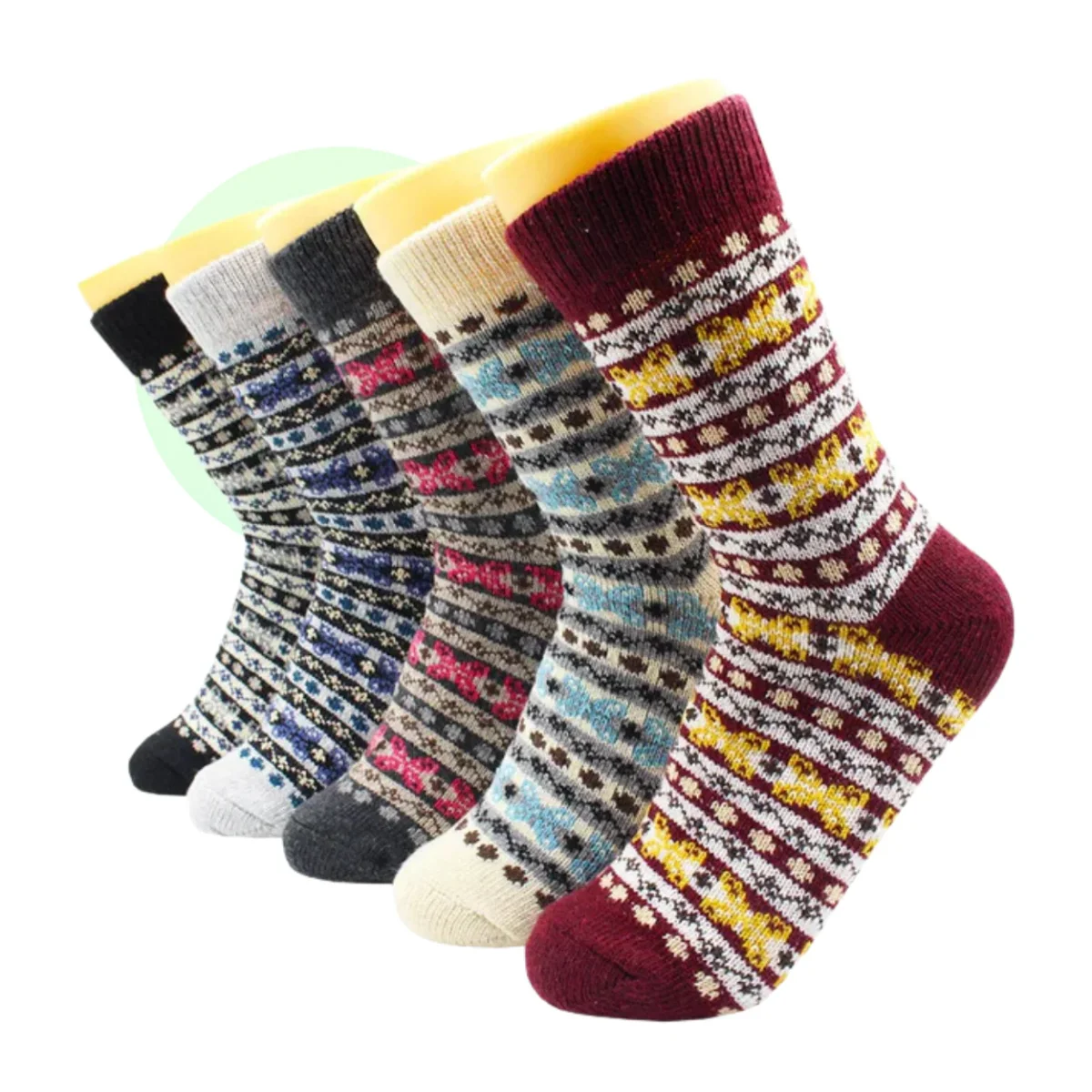 5 Paires de Chaussettes en Laine et Cachemire – Image 2