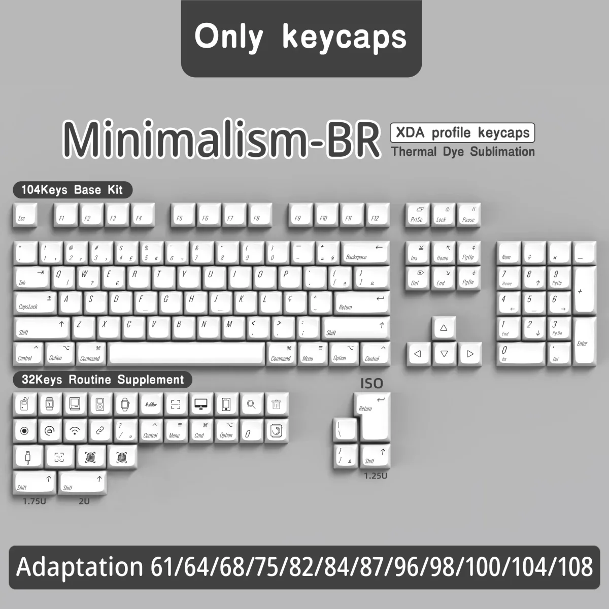 Keycaps AZERTY Minimaliste XDA – Image 6