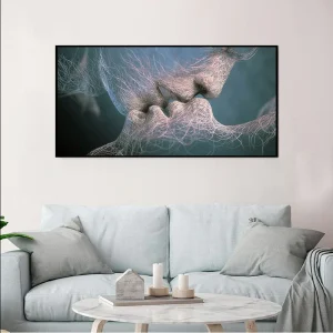 Tableau Baiser Abstrait