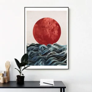 Tableau Japonais Abstrait