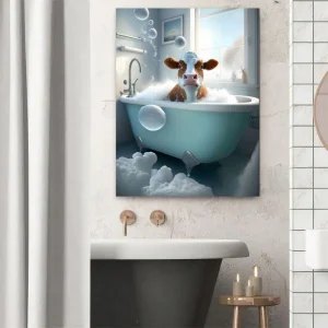 Tableau La Vache Prend Son Bain