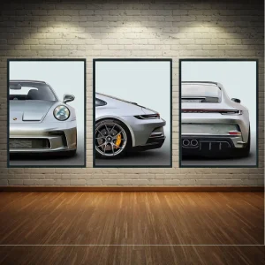 Tableau Triptyque Porsche GT3