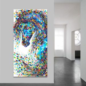 Tableau Cheval Bleu
