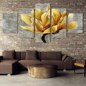 Tableau Orchidée jaune